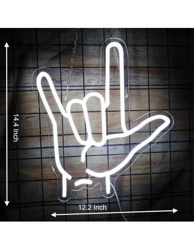 Luz de Neón LED Te Amo Sikooruled 32x36.6cm Decoración