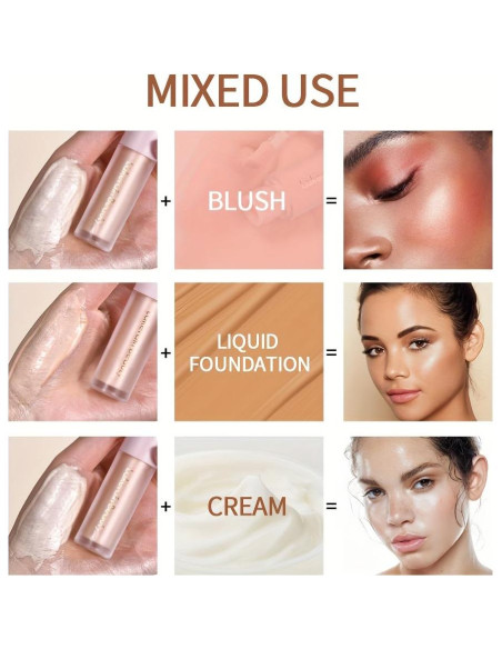 Iluminador Líquido GECOMO 7.5ml LUZ DE LA LUNA para Rostro