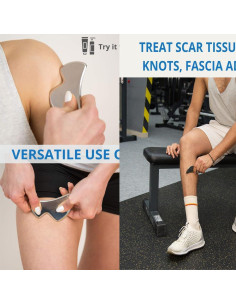 Conjunto Gua Sha de Acero Inoxidable 4 en 1 GYX COELE 2