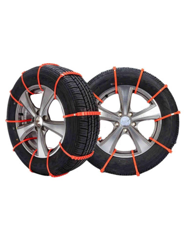 Cadenas de Neumático Antideslizantes Jeremywell 10 PCS Naranja