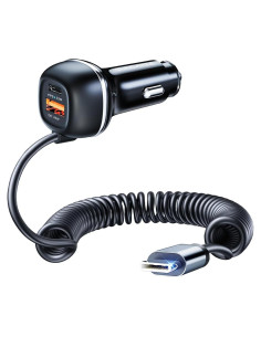 Cargador de Coche SUNDAREE 96W USB C 3 Puertos Carga Rápida
