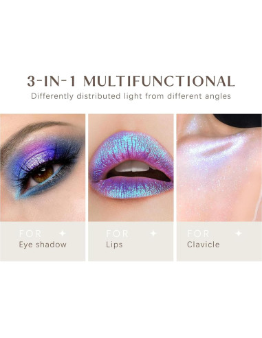 Paleta de iluminadores de diamante 8 colores - Maquillaje