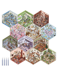 12 Juegos de Pegatinas 3D VMBORTI para Manualidades DIY