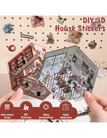 12 Juegos de Pegatinas 3D VMBORTI para Manualidades DIY