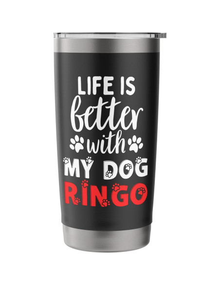 Vaso Térmico Acero Inoxidable 20 oz Ringo Regalos Mascotas