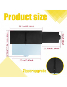 Extensor de Visera Solar HEVLE Polarizado Izquierda 31.1cm 2