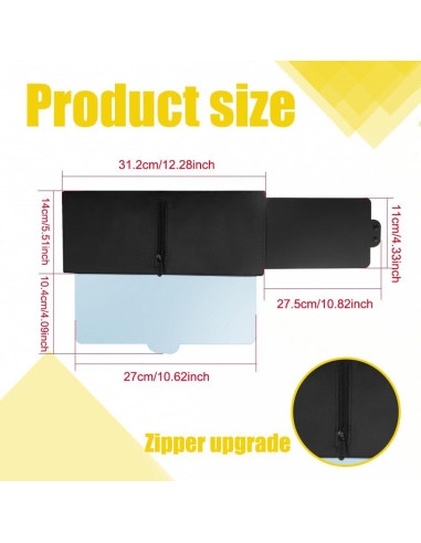 Extensor de Visera Solar HEVLE Polarizado Izquierda 31.1cm