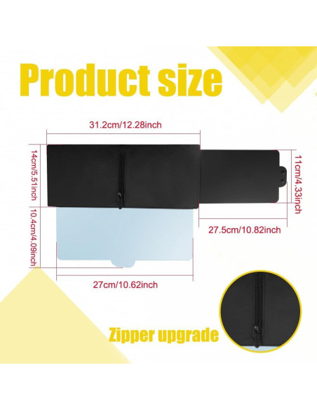 Extensor de Visera Solar HEVLE Polarizado Izquierda 31.1cm