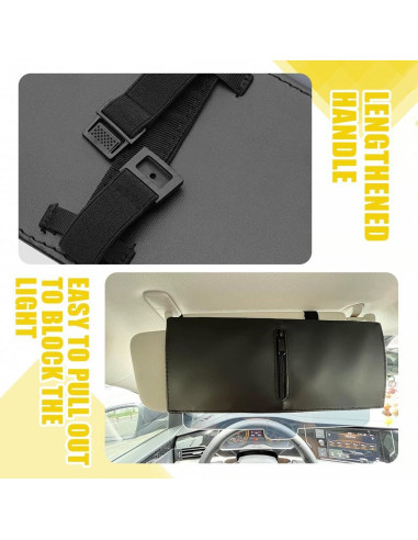 Extensor de Visera Solar HEVLE Polarizado Izquierda 31.1cm