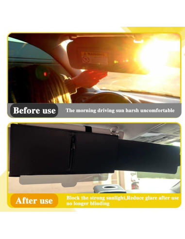 Extensor de Visera Solar HEVLE Polarizado Izquierda 31.1cm