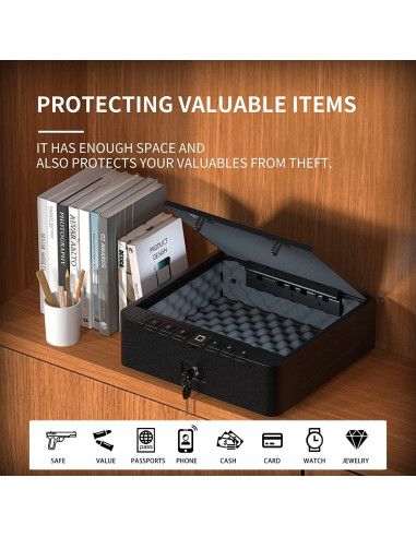 Caja Fuerte Biométrica XDeer S005 para 2 Pistolas - Acceso Rápido