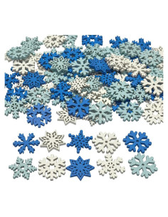 Botones de Madera Chenkou Craft 100pcs Mezcla Colores 25mm