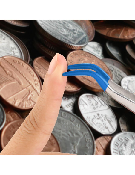 Juego de 2 Pinzas de Acero Inoxidable con Puntas de Goma - Honoson