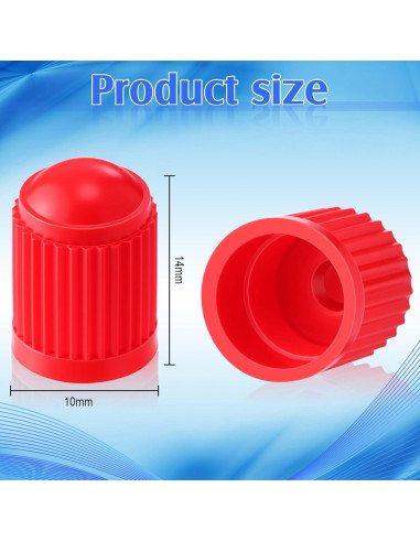 Outus 20 Tapas de Válvula de Neumático Multicolor para Vehículos