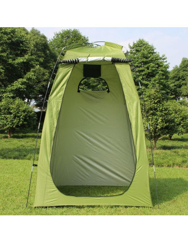 Carpa Privada Lixada 1 Persona 180 cm Verde Militar Ducha Camping