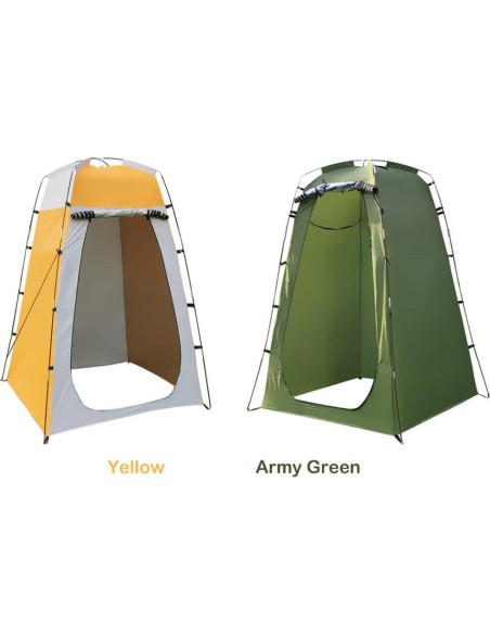 Carpa Privada Lixada 1 Persona 180 cm Verde Militar Ducha Camping