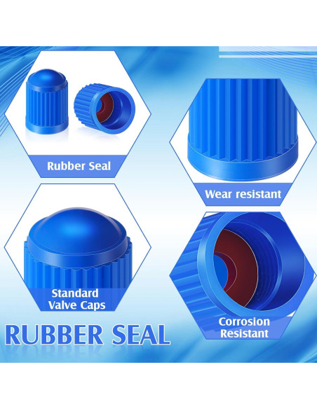 Outus 20 Tapas de Válvula de Neumático Multicolor para Vehículos