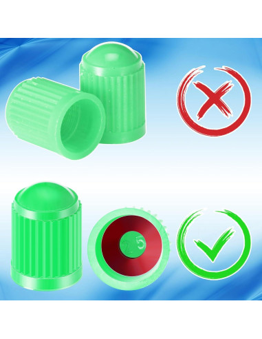 Outus 20 Tapas de Válvula de Neumático Multicolor para Vehículos