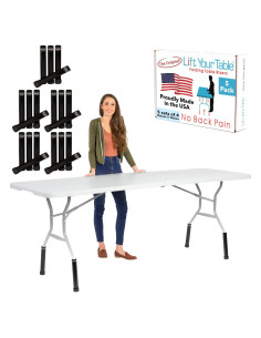 Elevadores de Mesa Plegable Elevate su Mesa - 5 Juegos Altura de Mostrador