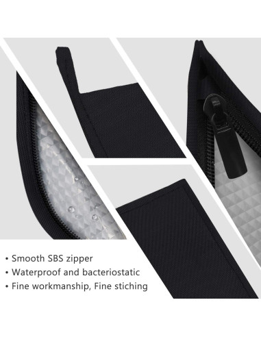 Bolsa Reutilizable Aosbos para Utensilios de Viaje - Negro