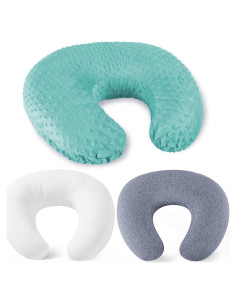 Almohada de Lactancia NiSleep Verde Claro Ajustable 55.9x45 cm