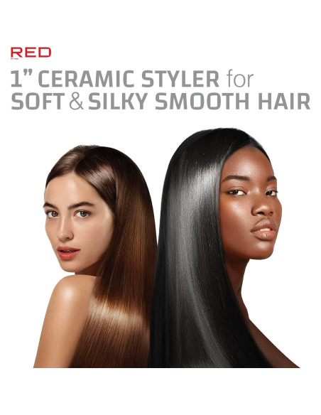 Plancha de Cerámica 1" Red by Kiss Rosa - Calor 232C