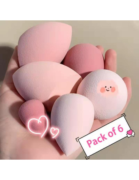 Set de 6 Esponjas de Maquillaje Bed Buddies - Multicolor