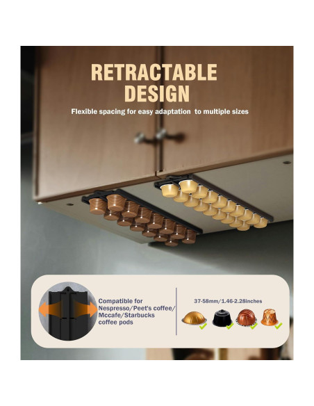 Soporte para Cápsulas de Café Neepanda Negro 2 Paquete