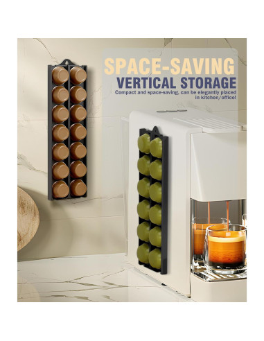 Soporte para Cápsulas de Café Neepanda Negro 2 Paquete