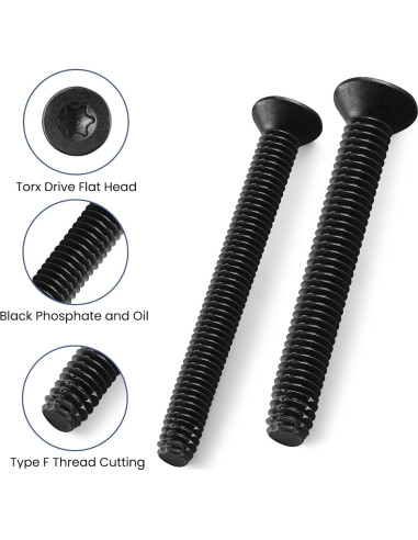 20 Tornillos Autoperforantes BNUOK 2-1/2" (6.35 cm) Torx