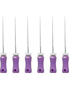 6 Piezas K-Files Piuma Hand Omnia ONE Acero Inoxidable 21mm 2