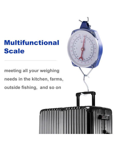 Báscula Colgante Mecánica Yogayet 200kg Azul - Alta Precisión