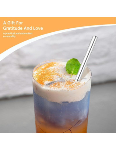 Popote Plegable Reutilizable Sisadodo con Estuche y Cepillo