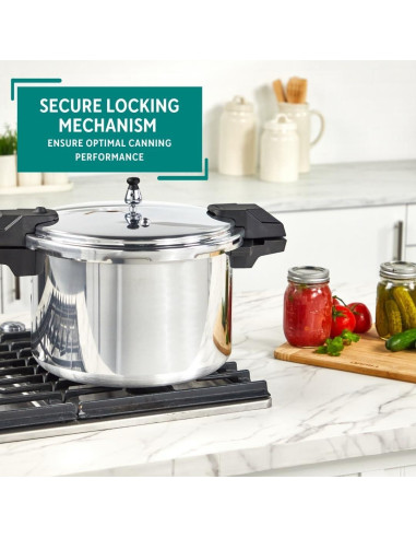 Olla a Presión Mirro de Aluminio Pulido 16 Litros Plata