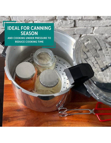 Olla a Presión Mirro de Aluminio Pulido 16 Litros Plata