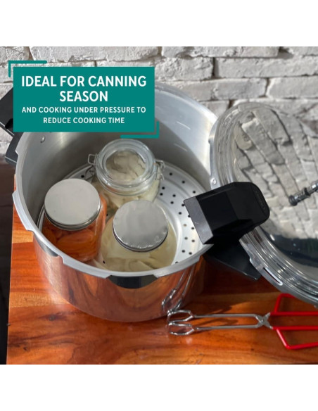 Olla a Presión Mirro de Aluminio Pulido 16 Litros Plata