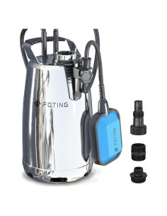 Bomba de Sumidero FOTING 1HP Acero Inoxidable Automática 3500GPH