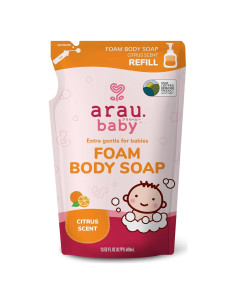 Jabón Corporal Espumoso Arau Baby 400 ml Aroma Cítrico