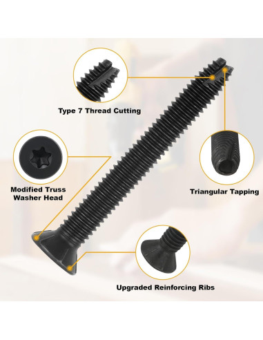 Tornillos Autoperforantes FMhotu 1/4-20 x 5 cm Tipo 7 - 100 Pzas