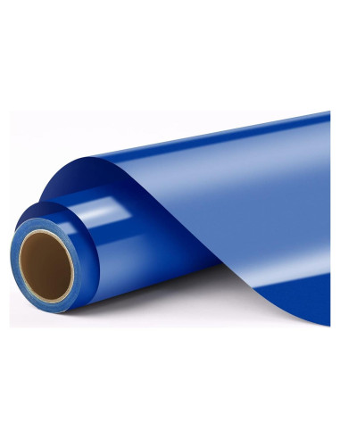 Rollos de Vinilo Adhesivo Permanente Azul HTVRONT 30.48 cm x 3.35 m
