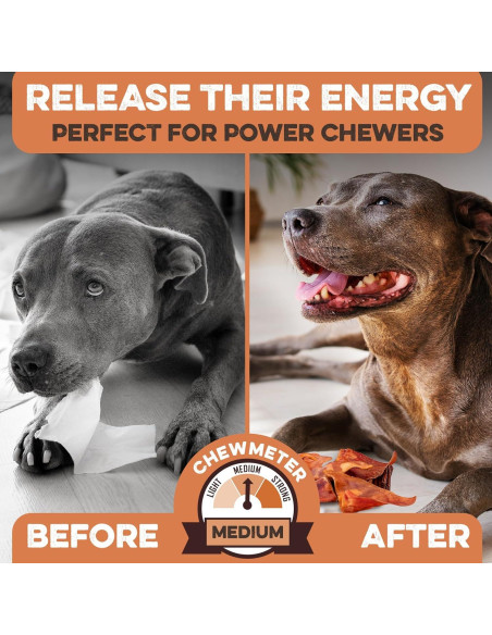 Orejas de Cerdo Enteras Brutus & Barnaby 12 Ct - Masticables Naturales