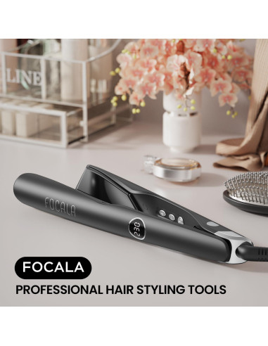 Plancha de Cabello 2 en 1 FOCALA HS168 - Alisador y Rizador 232C