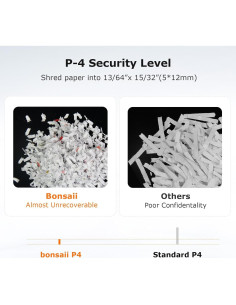 Trituradora de Papel Micro Corte Bonsaii 12 Hojas 60 Minutos 2