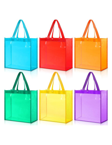 BBTO 6 Pcs Bolsa Tote Transparente Aprobada para Estadio 30x30 cm