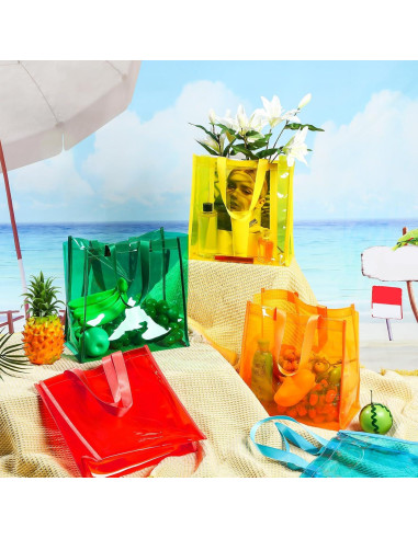 BBTO 6 Pcs Bolsa Tote Transparente Aprobada para Estadio 30x30 cm