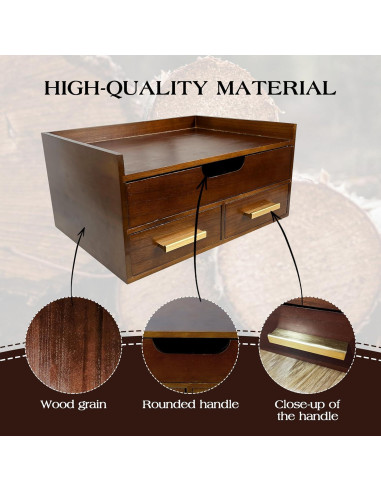 Caja de Almacenamiento de Cápsulas de Café Zoifada, Madera, 35 Cápsulas