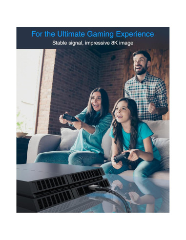 Cable HDMI BlueRigger 8K 0.91m Alta Velocidad 48Gbps