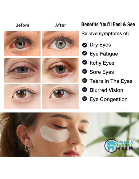 20 Pcs Parche Herbal para Ojos Omnia ONE - Alivio Frío
