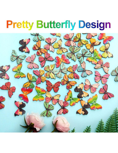 250 Botones de Madera Vintage WILLBOND - 15mm a 25mm