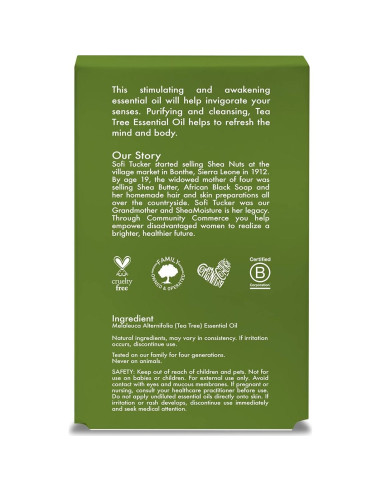 Aceite Esencial de Árbol de Té SheaMoisture 13 ml Purificante